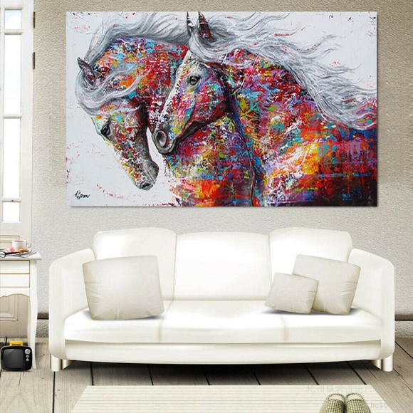 Horses Canvas Unframed Wall Art - Picture 6 of 15